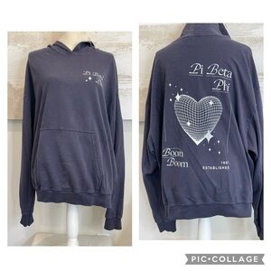 Pi Beta Phi navy Hoodie size x-large